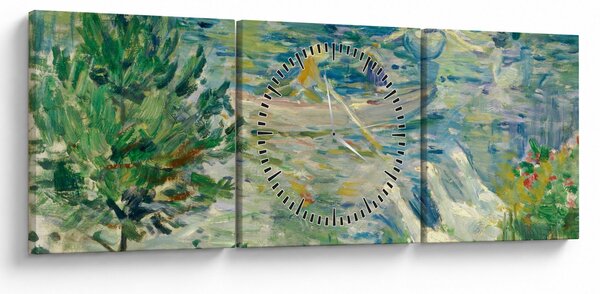 Obraz - Berthe Morisot, Girl in a Boat with Geese, reprodukce (s hodinami) (90x30 cm)