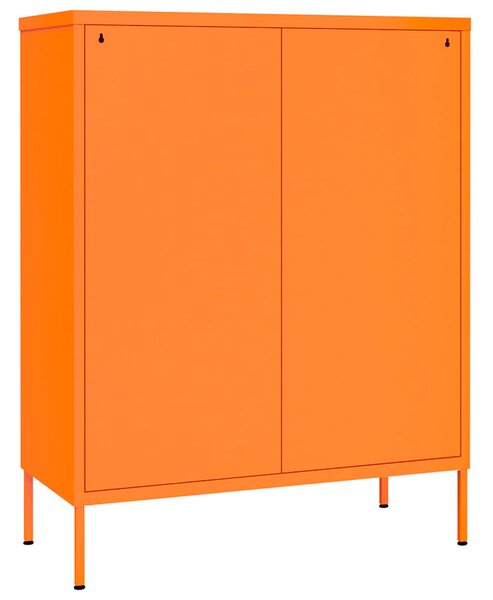 Zásuvková skříň oranžová 80 x 35 x 101,5 cm ocel 336147