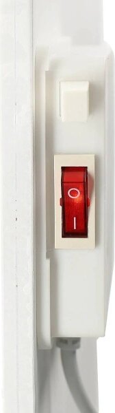 Nedis HTIP425WT - Infračervený topný panel s LCD displejem 425W/230V IP44 bílá