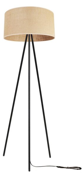 Stojící lampa Juta, 1x jutové stínítko, (výběr ze 3 barev konstrukce), m
