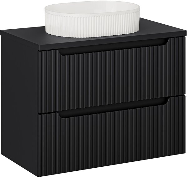 Sada skříňka Comad Nova Black NOVA BLACK D2 82-80-2S, umyvadlo Comad Beyond BEYOND 5 WHITE ( E-6564 ), NOVA BLACK B 89-80