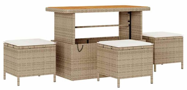 Sada zahradních pohovek 13 ks Béžová polyratan 3362181