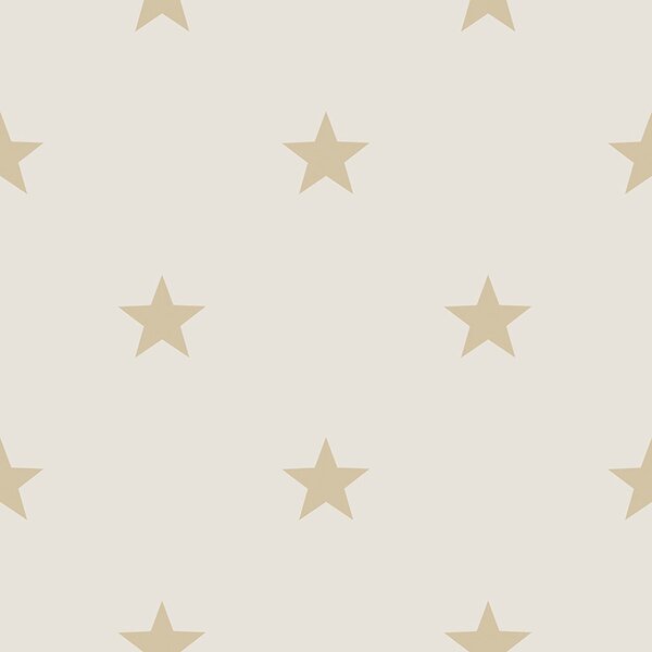 Krémová vliesová tapeta se zlatými hvězdami, 16648, Friends & Coffee, Cristiana Masi by Parato