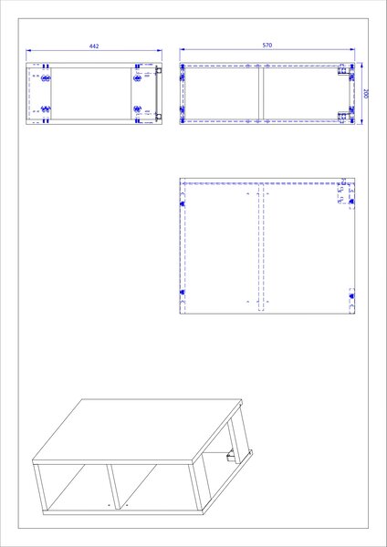 Comad Xilo regál 46x57 cm XILO BLACK 81-01-A