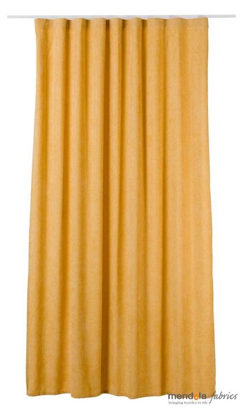 Mendola Závěs s řasící stuhou Vivid, 140 x 260 cm, Žlutá