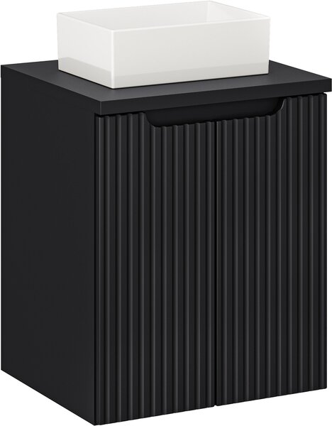 Sada skříňka Comad Nova Black NOVA BLACK D2 82-50-2D, umyvadlo Comad Gaja UN-GAJA35-SW 78570A(35), NOVA BLACK B 89-50