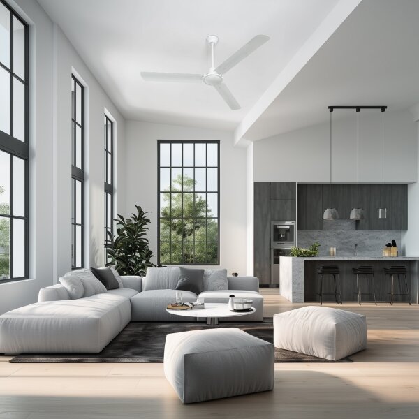 ZEVENTI - Stropní ventilátor TOFINO bílá