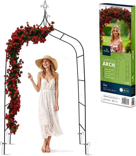 Plonos PL-991 Pergola zahradní oblouk 265 cm, tmavě zelená