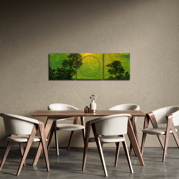 Obraz - Imitator of Ralph Albert Blakelock, Moonlight, reprodukce (s hodinami) (90x30 cm)