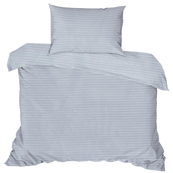 POVLEČENÍ, satén, šedá, 135/200 cm - Online Only povlečení, Online Only