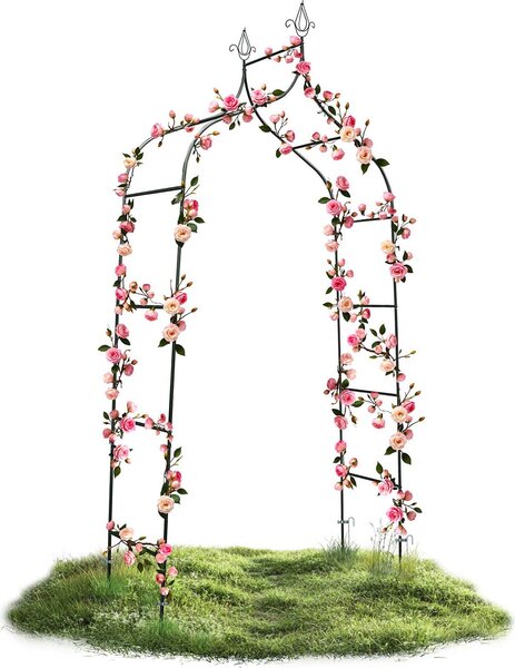 Plonos PL-991 Pergola zahradní oblouk 265 cm, tmavě zelená