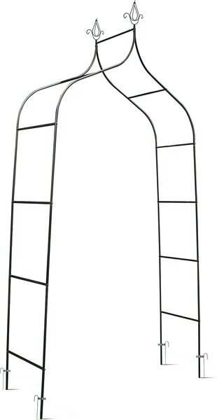 Plonos PL-991 Pergola zahradní oblouk 265 cm, tmavě zelená