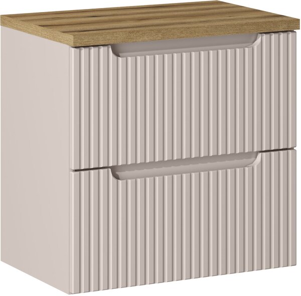 Sada skříňka Comad Nova Cashmere NOVA CASHMERE 82-60-2S, deska Comad Nova Oak NOVA OAK A 89-60