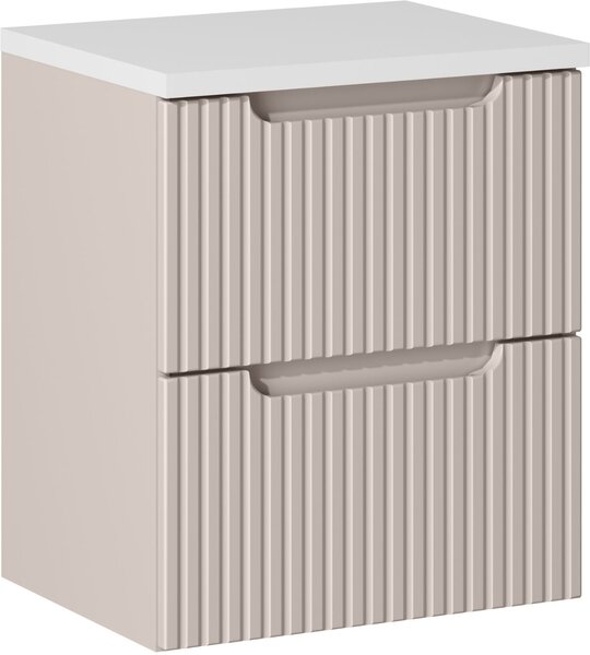 Sada skříňka Comad Nova Cashmere NOVACASHMERE 82-50-2S, deska Comad Nova White NOVA WHITE 89-50