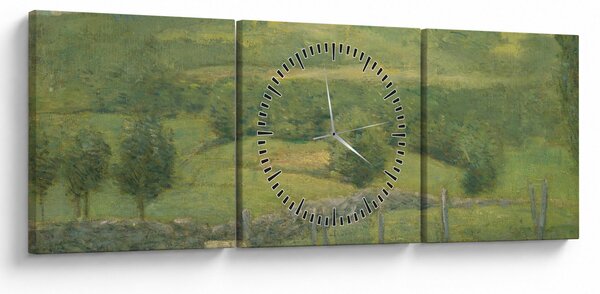 Obraz - Julian Alden Weir, Obweebetuck, reprodukce (s hodinami) (90x30 cm)
