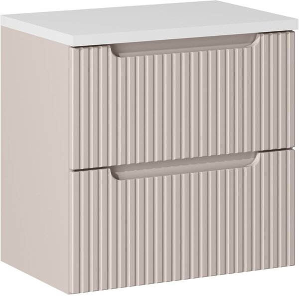 Sada skříňka Comad Nova Cashmere NOVA CASHMERE 82-60-2S, deska Comad Nova White NOVA WHITE 89-60
