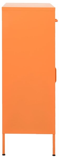 Úložná skříň oranžová 80 x 35 x 101,5 cm ocel 336156