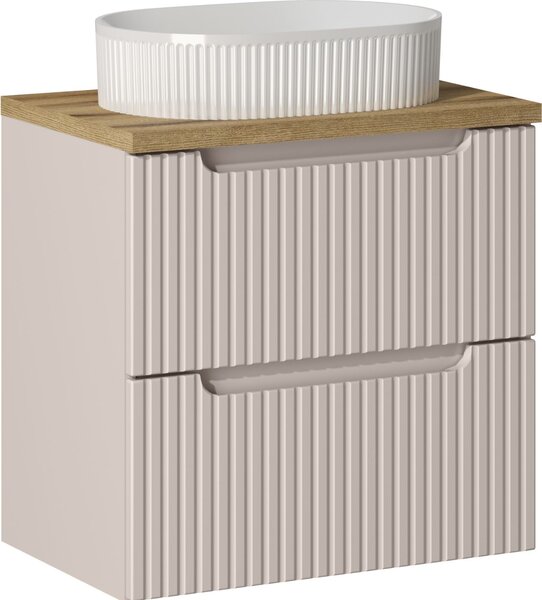 Sada skříňka Comad Nova Cashmere NOVA CASHMERE 82-60-2S, umyvadlo Comad Beyond BEYOND 5 WHITE ( E-6564 ), NOVA OAK A 89-60