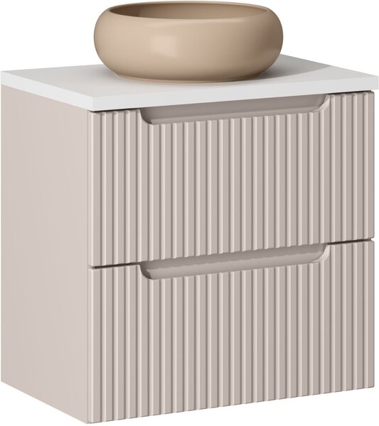 Sada skříňka Comad Nova Cashmere NOVA CASHMERE 82-60-2S, umyvadlo Comad Wiki UN-WIKI-MC, NOVA WHITE 89-60