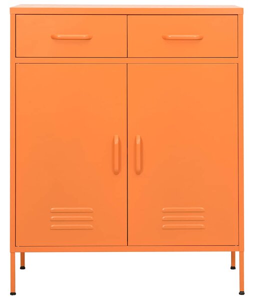 Úložná skříň oranžová 80 x 35 x 101,5 cm ocel 336156