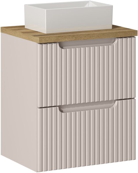 Sada skříňka Comad Nova Cashmere NOVACASHMERE 82-50-2S, umyvadlo Comad Gaja UN-GAJA35-SW 78570A(35), NOVA OAK A 89-50