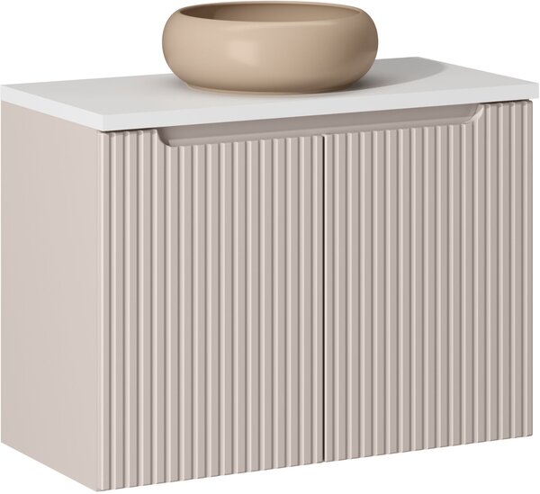 Sada skříňka Comad Nova Cashmere NOVA CASHMERE 82-80-2D, umyvadlo Comad Wiki UN-WIKI-MC, NOVA WHITE 89-80
