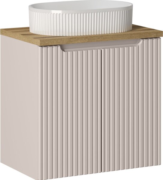 Sada skříňka Comad Nova Cashmere NOVA CASHMERE 82-60-2D, umyvadlo Comad Beyond BEYOND 5 WHITE ( E-6564 ), NOVA OAK A 89-60