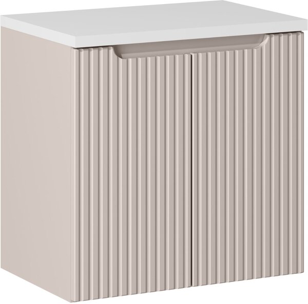 Sada skříňka Comad Nova Cashmere NOVA CASHMERE 82-60-2D, deska Comad Nova White NOVA WHITE 89-60