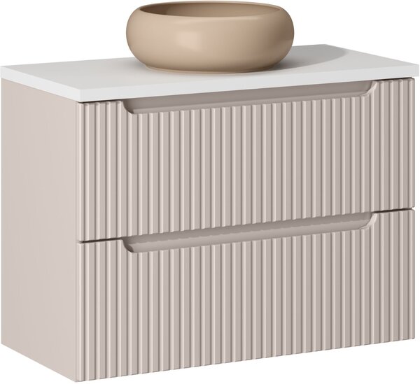 Sada skříňka Comad Nova Cashmere NOVA CASHMERE 82-80-2S, umyvadlo Comad Wiki UN-WIKI-MC, NOVA WHITE 89-80