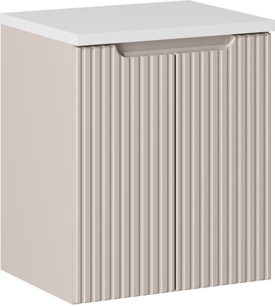 Sada skříňka Comad Nova Cashmere NOVA CASHMERE 82-50-2D, deska Comad Nova White NOVA WHITE 89-50