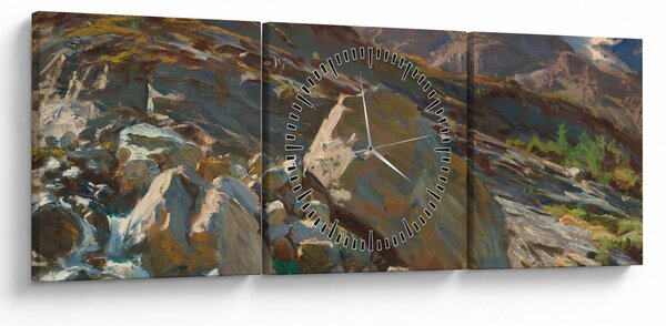 Obraz - John Singer Sargent, Simplon Pass, reprodukce (s hodinami) (90x30 cm)