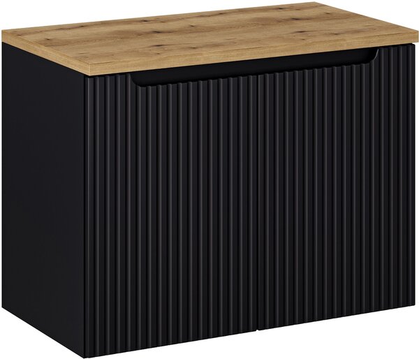 Sada skříňka Comad Nova Black NOVA BLACK D2 82-80-2D, deska Comad Nova Oak NOVA OAK A 89-80