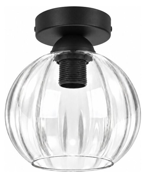 BRILAGI - LED Stropní svítidlo RETRO GLASS 1xE27/60W/230V pr. 18 cm černá/čirá