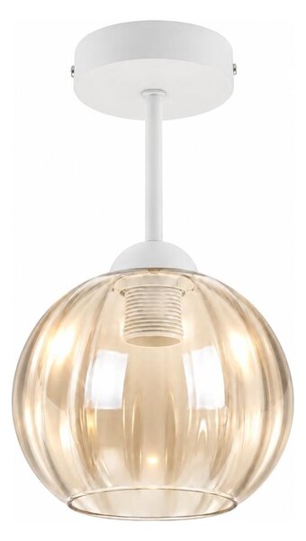 BRILAGI - LED Přisazený lustr R GLASS 1xE27/60W/230V pr. 18cm bílá/kouř béžová