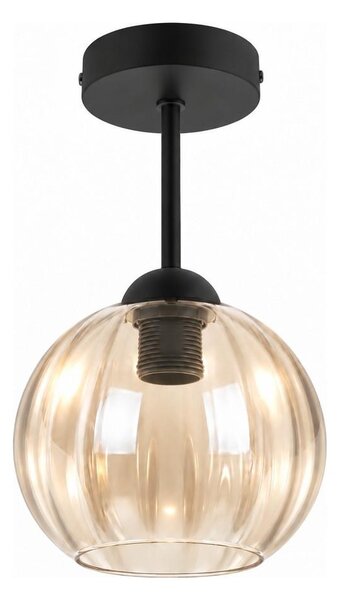 BRILAGI - LED Přisazený lustr R GLASS 1xE27/60W/230V pr. 18cm černá/kouř béžová