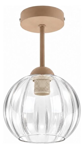 BRILAGI - LED Přisazený lustr RETRO GLASS 1xE27/60W/230V pr. 18 cm béžová/čirá