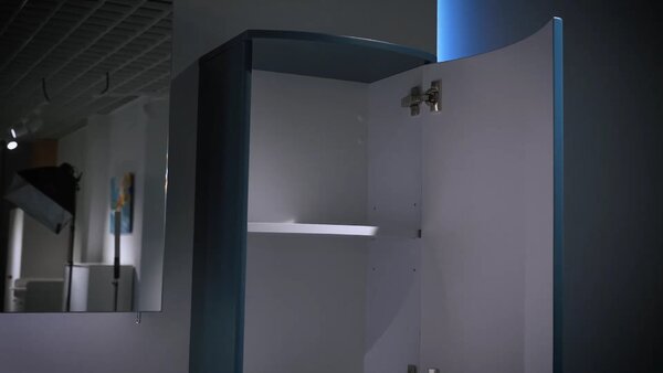 Lavedo Vanessa Indigo Blue 170 vysoká závěsná skříňka do koupelny