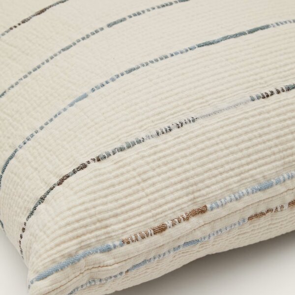 Set dvou béžových povlaků na polštář Kave Home Satisa 50 x 50 cm