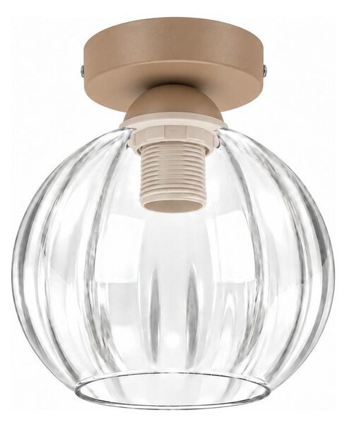 BRILAGI - LED Stropní svítidlo RETRO GLASS 1xE27/60W/230V pr. 18 cm béžová/čirá