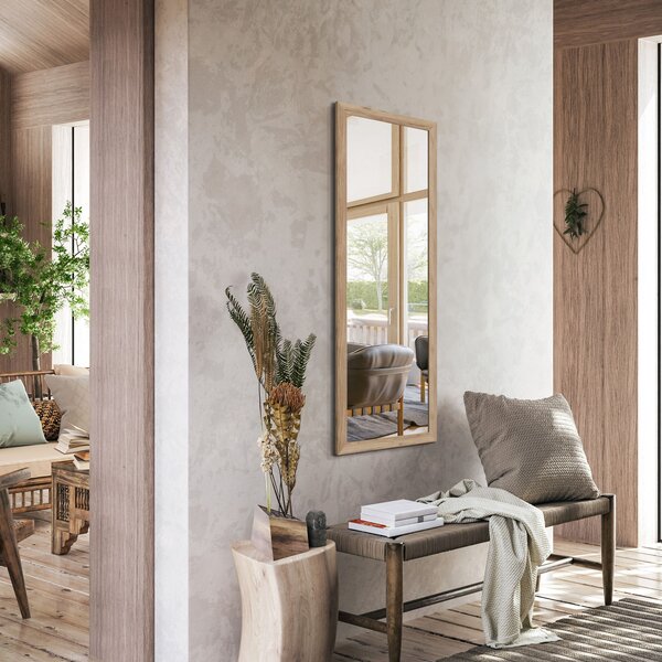 Styler Kiruna zrcadlo 47x127 cm obdélníkový dřevo LU-12439