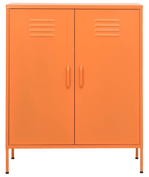 Úložná skříň oranžová 80 x 35 x 101,5 cm ocel 336165