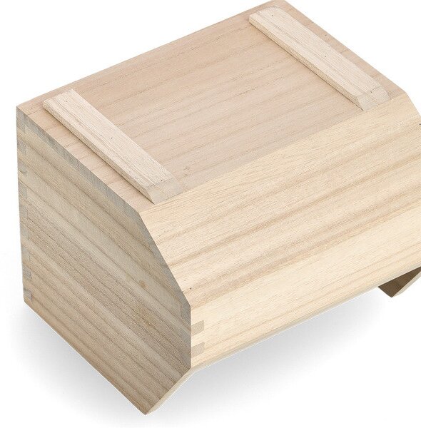 Zeller Present Dřevěný organizér, úložný box, 1komorový - ZELLER CAJA, 1ks, 21x19x16