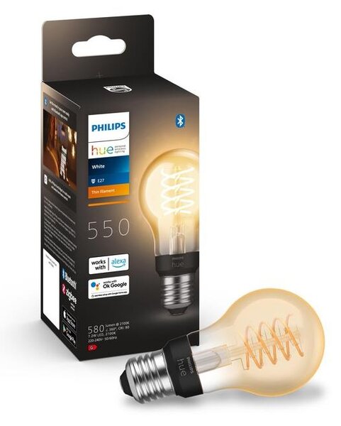 Philips Žárovka LED Hue White Filament, E27, 7W
