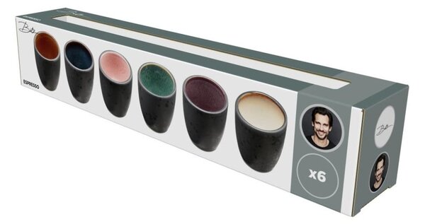 Kameninové hrnky na espresso v sadě 6 ks 100 ml Mensa - Bitz