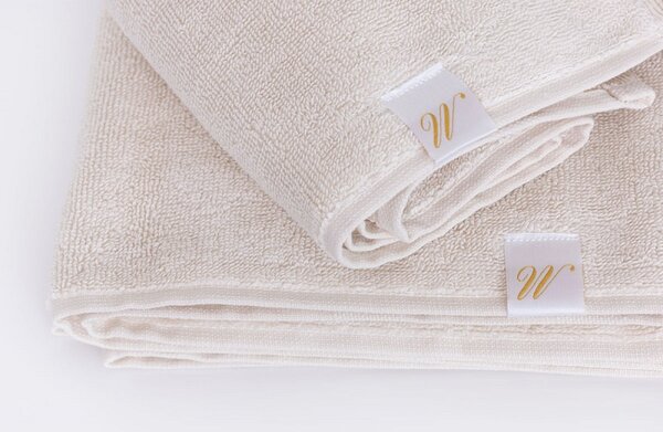Ručník Devon Beige světlý Béžová světlá Bavlna 70/140