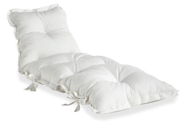Bílý variabilní futon vhodný do exteriéru Karup Design OUT™ Sit&Sleep White