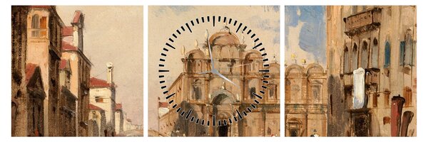 Obraz - Jules-Romain Joyant, The Scuola di San Marco, Venice, reprodukce (s hodinami) (90x30 cm)