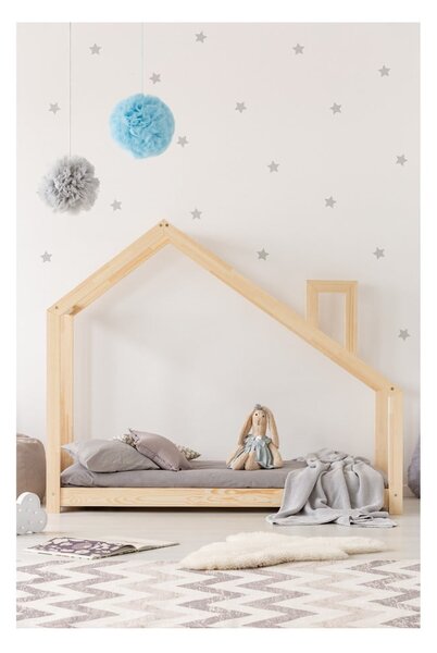 Domečková postel z borovicového dřeva Adeko Mila DMS, 140 x 200 cm