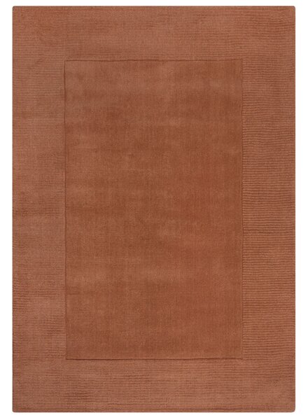 Kusový ručně tkaný koberec Tuscany Textured Wool Border Orange 120x170 cm
