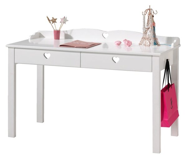 Bílý stůl Vipack Amori, délka 60 cm